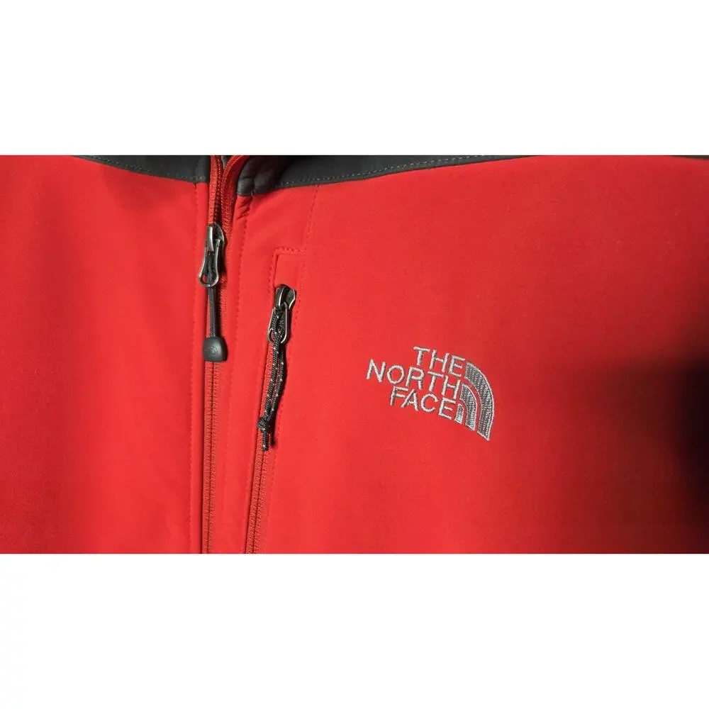 The North Face Mens APEX Bionic Softshell Jacket Red/asphalt Grey Size Large